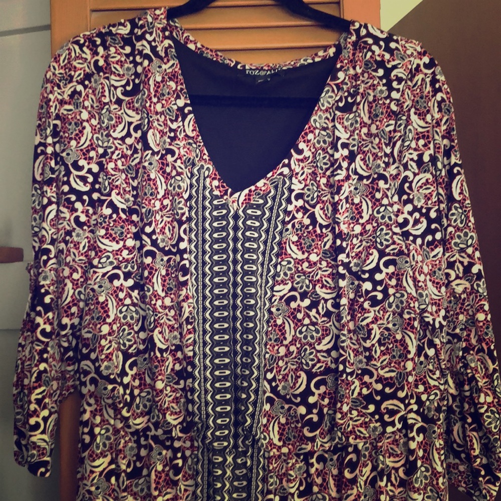 1x print dress